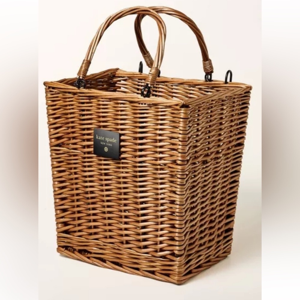 Kate Spade Adult Woven Bicycle Basket Natural - kate spade new york x Target